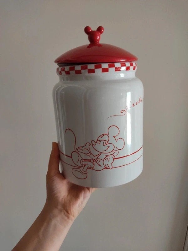 Nieuwe Disney koekjespot - Mickey & Minnie Mouse, Ophalen of Verzenden, Mickey Mouse, Nieuw, Servies