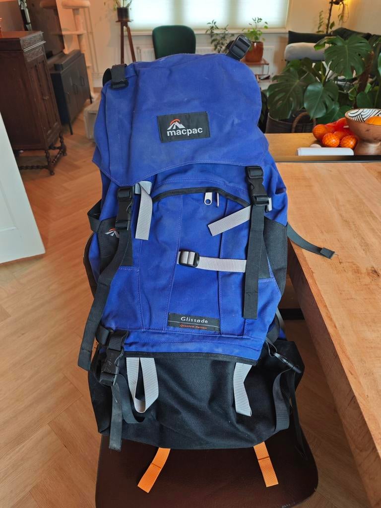 Macpac Glissade Trekking Rugzak 65-75L - Blauw, 40 cm of meer, Gebruikt, Trekking, 60 cm of meer