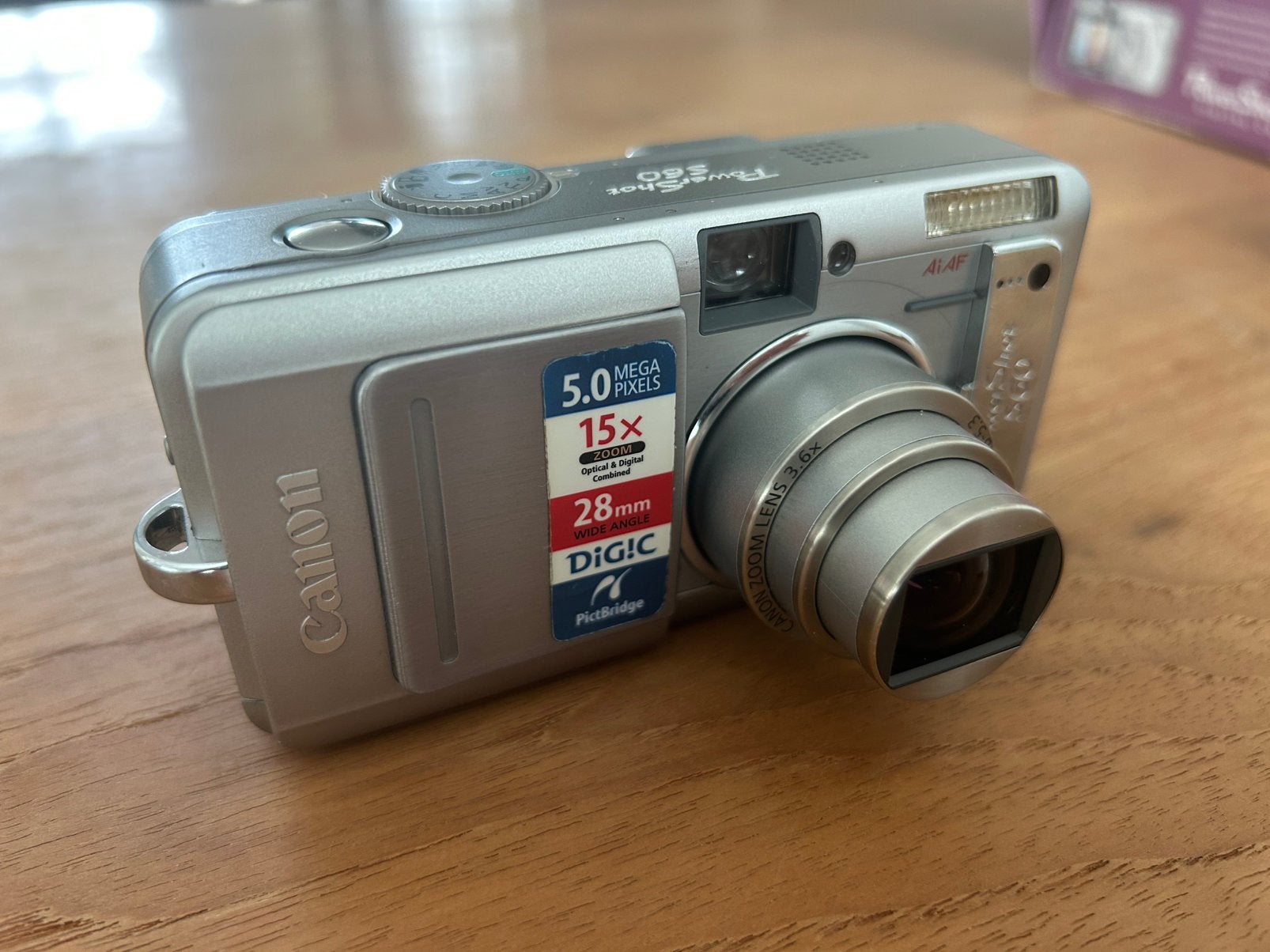 Canon PowerShot S60 Compactcamera - Zilver (5.0 MP), Gebruikt, Canon, Overige soorten, Camera