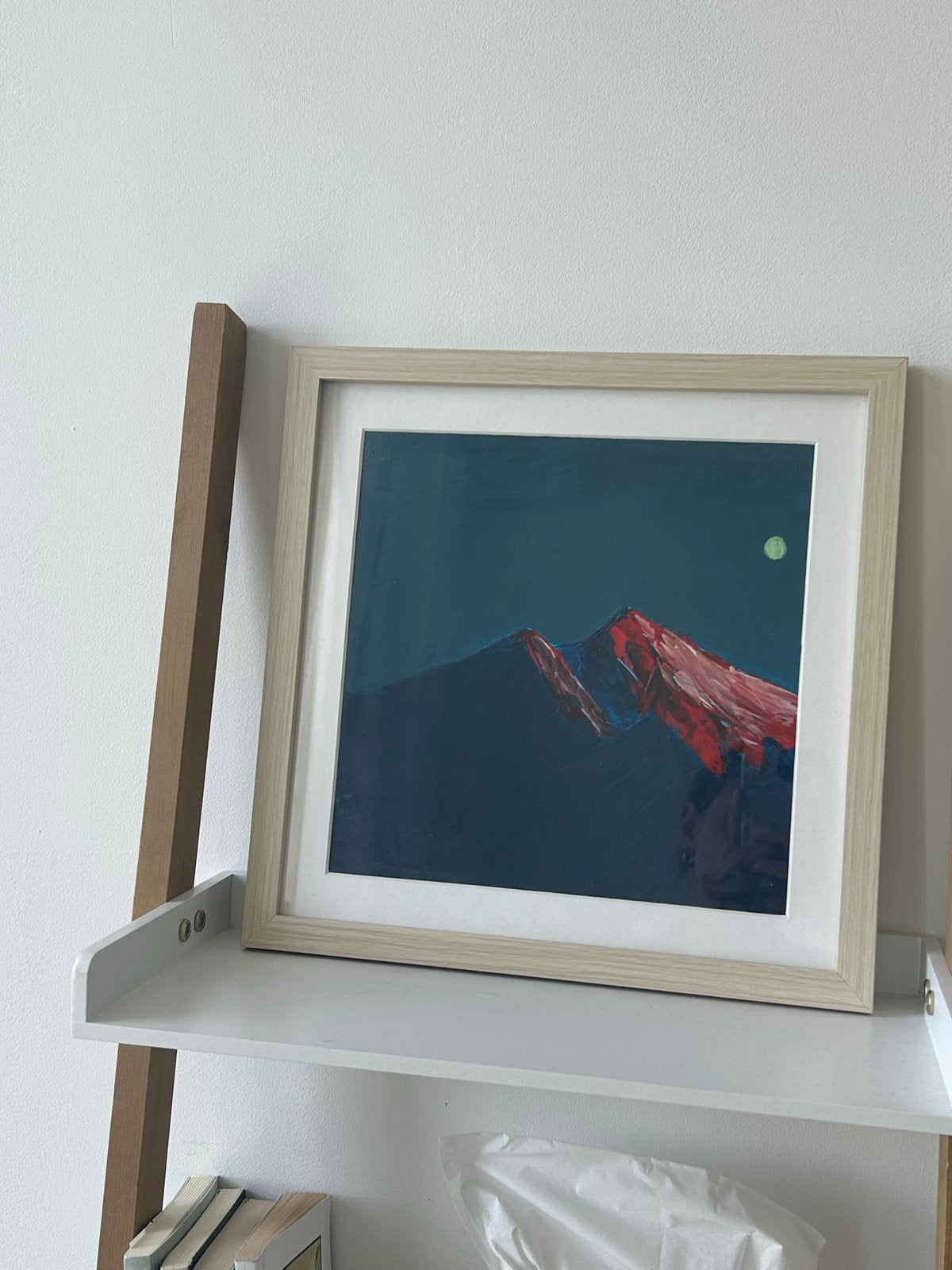 Schilderij/painting with acrylics, Antiek en Kunst, Kunst | Schilderijen | Modern, Landschap, Ophalen of Verzenden, Ingelijst
