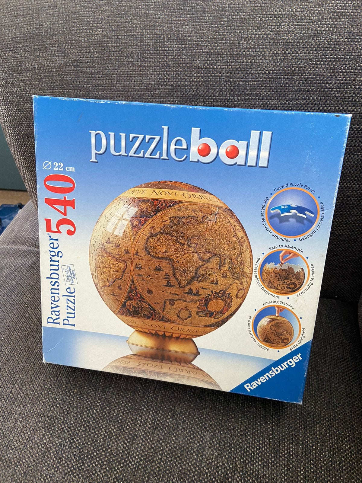 Puzzleball puzzel bal ravensburger wereldbol / gratis mist 2, Ophalen, 500 t/m 1500 stukjes, Gebruikt