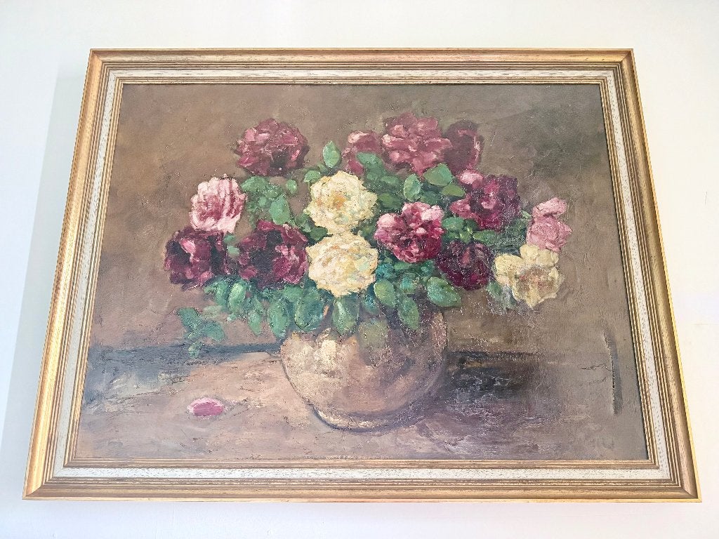 Bloemstilleven van Jacob Doeser (1884-1970), Antiek en Kunst, Kunst | Schilderijen | Klassiek, Doek, Expressionistisch, Stilleven
