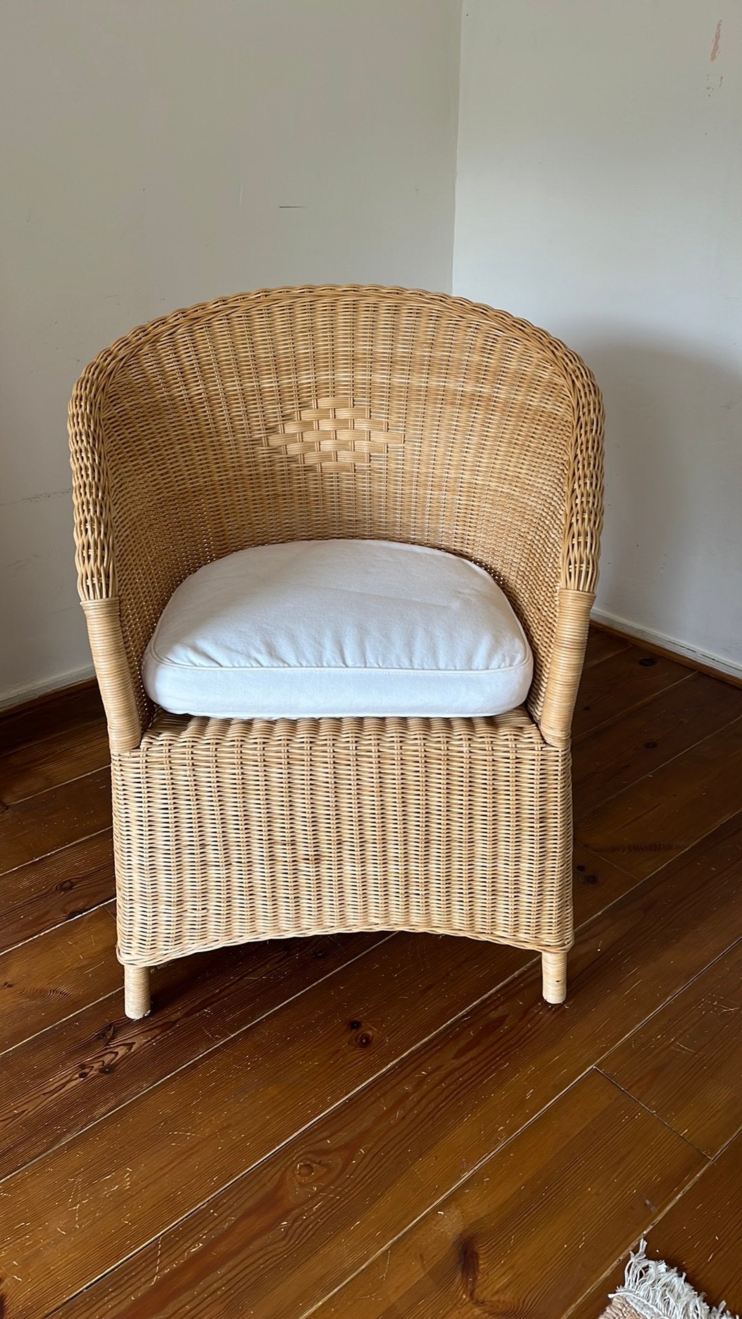 2 Luxe rieten stoelen voor binnen of buiten, Ophalen, Twee, Bruin, Riet of Rotan