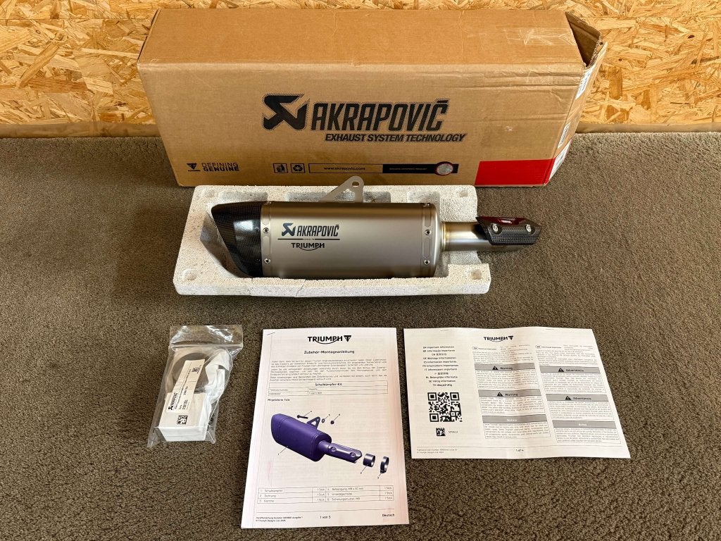 Akrapovic uitlaat demper Triumph Trident 800 A9605000, Triumph Motorcycles Benelux, Nieuw, Benelux@triumph.co.uk, Verzenden