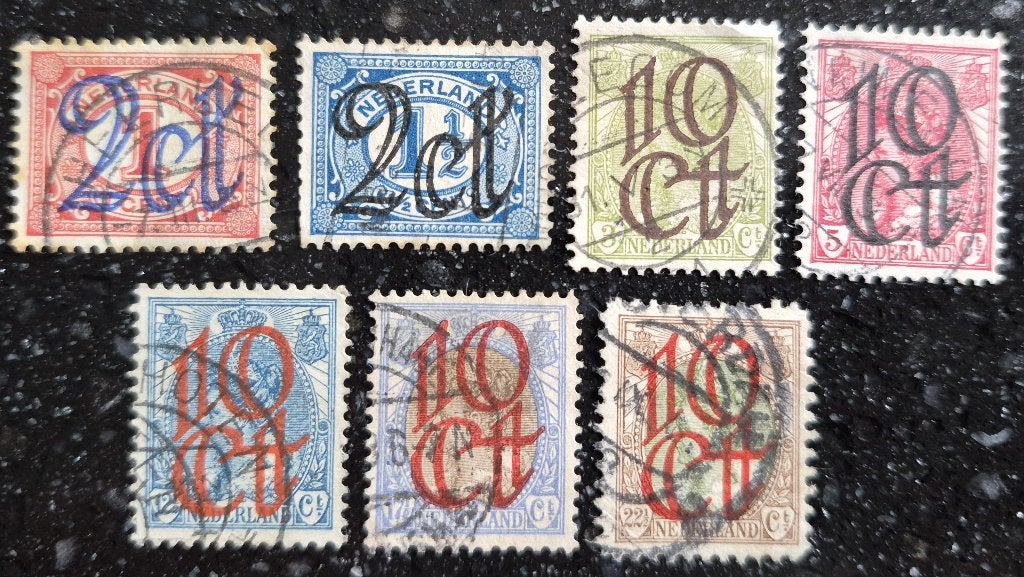 POSTZEGELS NEDERLAND 1923 GESTEMPELD, Verzenden, T/m 1940, Gestempeld