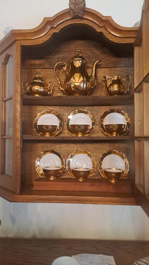Vintage Jacob Rosenthal theeservies met gouden accenten, Antiek en Kunst, Antiek | Servies compleet, Ophalen