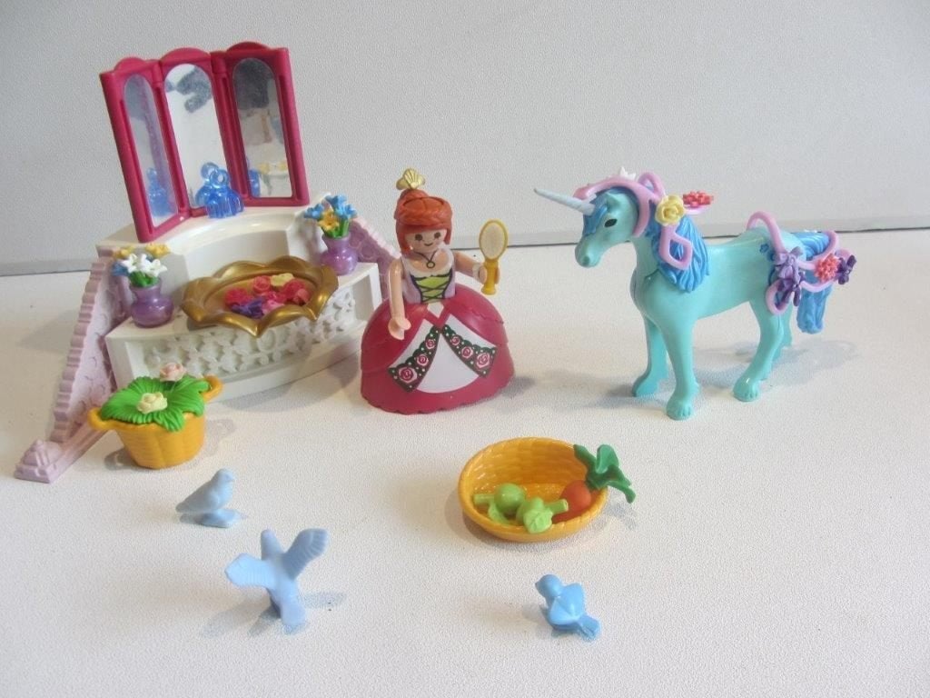 Playmobil Eenhoorn met kaptafel – 5144, Ophalen of Verzenden, Gebruikt, Losse onderdelen