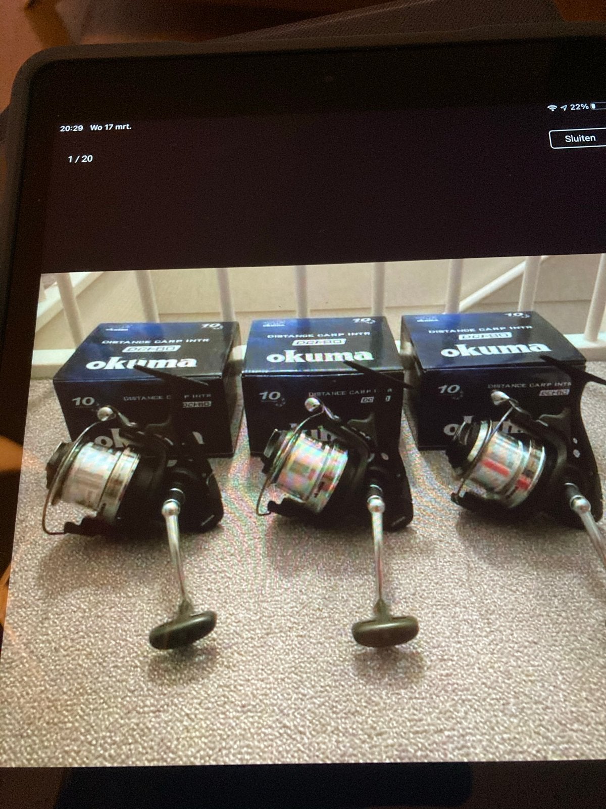 Okuma trio-rex tx-60 Molens (3 stuks), Ophalen, Zo goed als nieuw, Molen