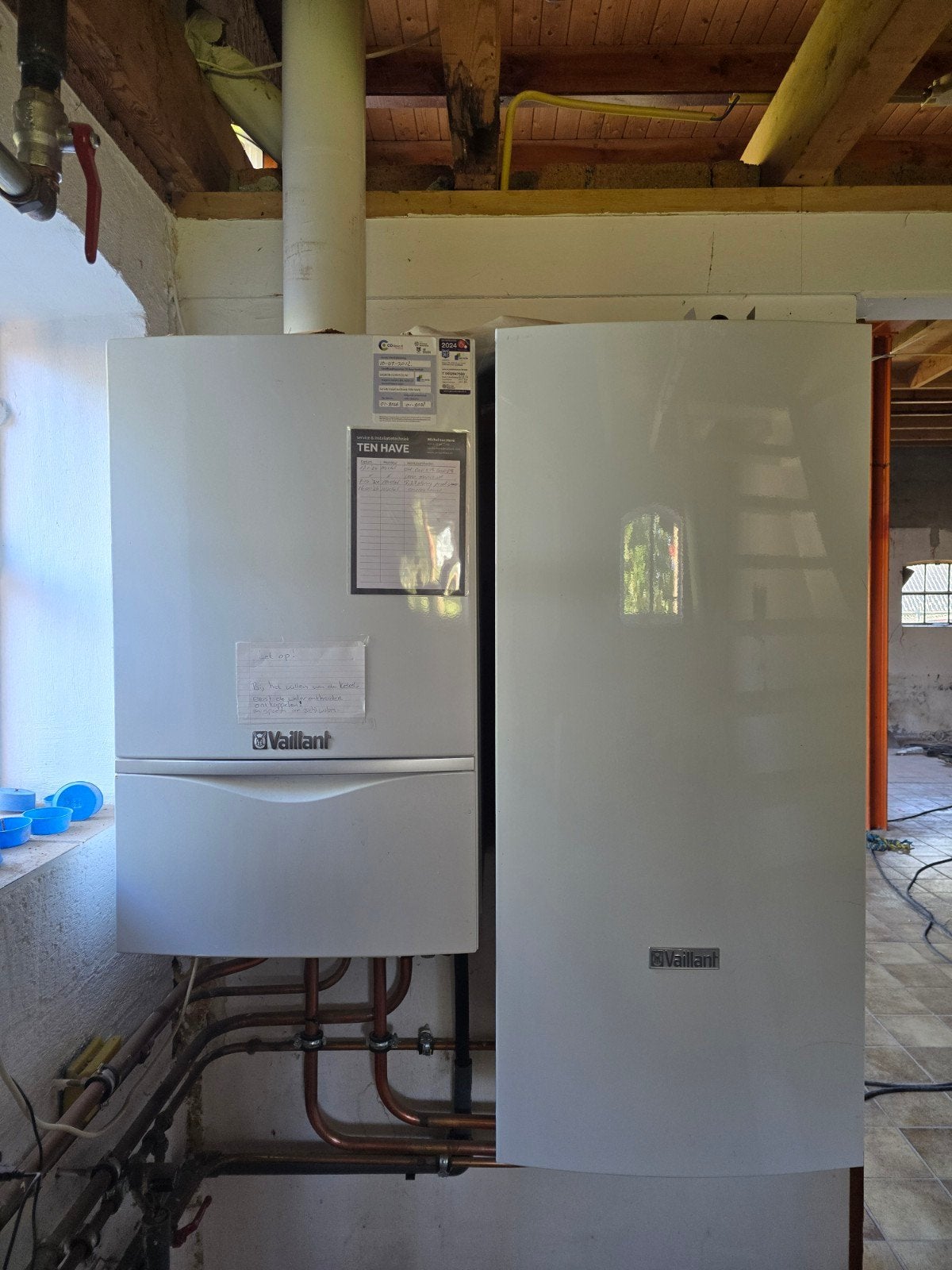Cv ketel + warmwaterboiler, Ophalen, Gebruikt, 100 liter of meer, Geiser