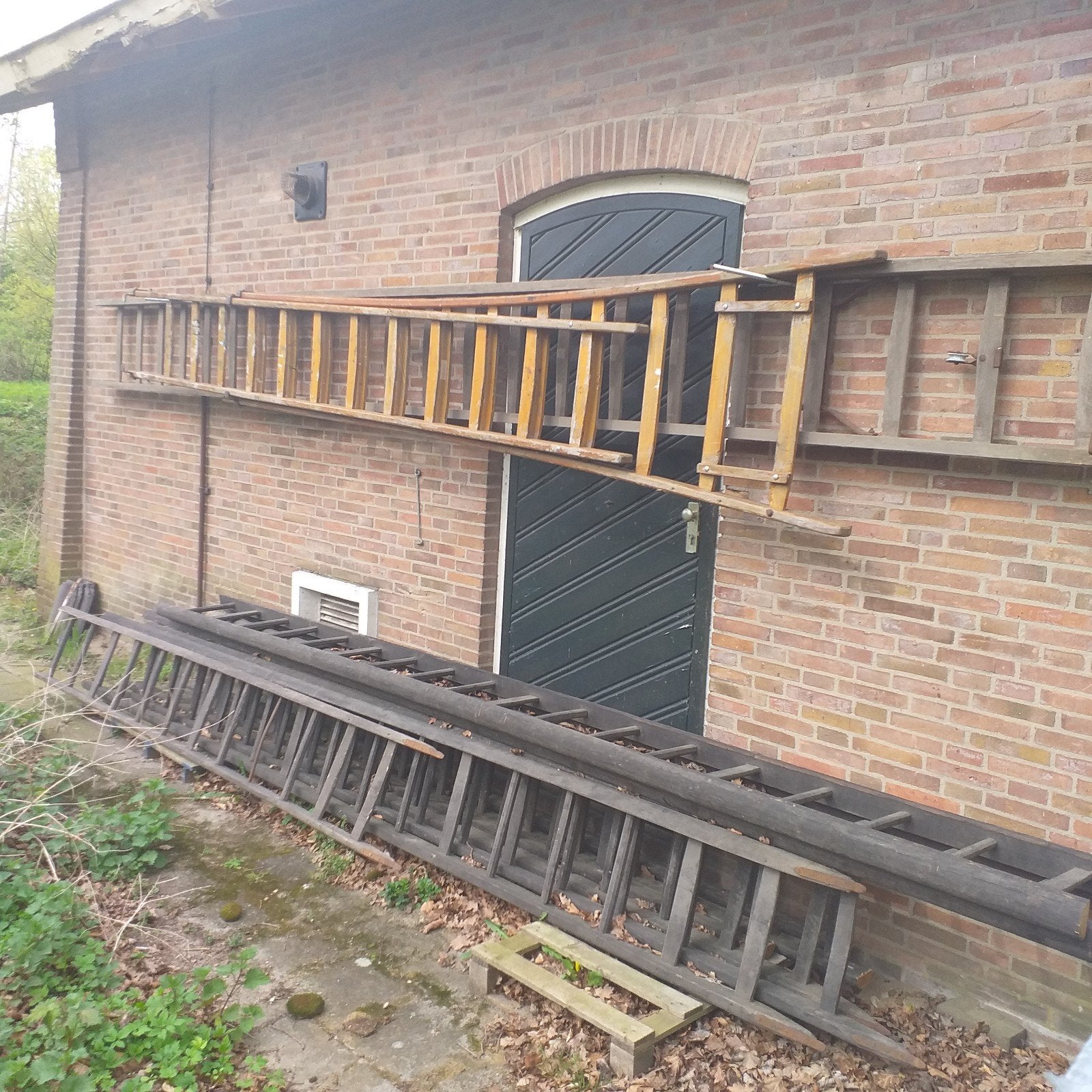houten ladder, plukladder , trap , schilderstrap v.a 15,-, Antiek en Kunst, Ophalen