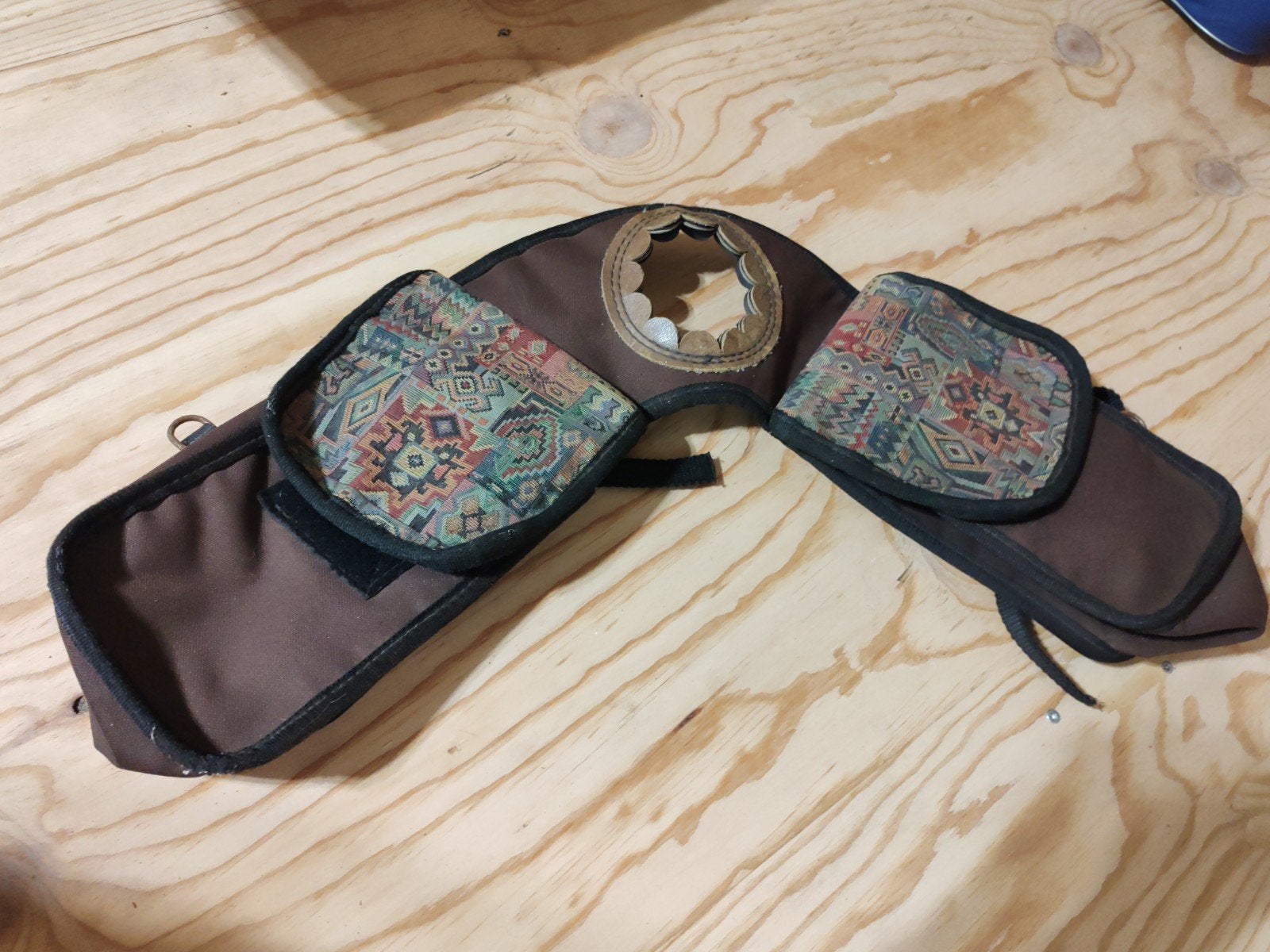 Zadeltas Western, Dieren en Toebehoren, Paarden en Pony's | Hoofdstellen en Tuigage, Gebruikt, Bruin, Ophalen of Verzenden, Pony