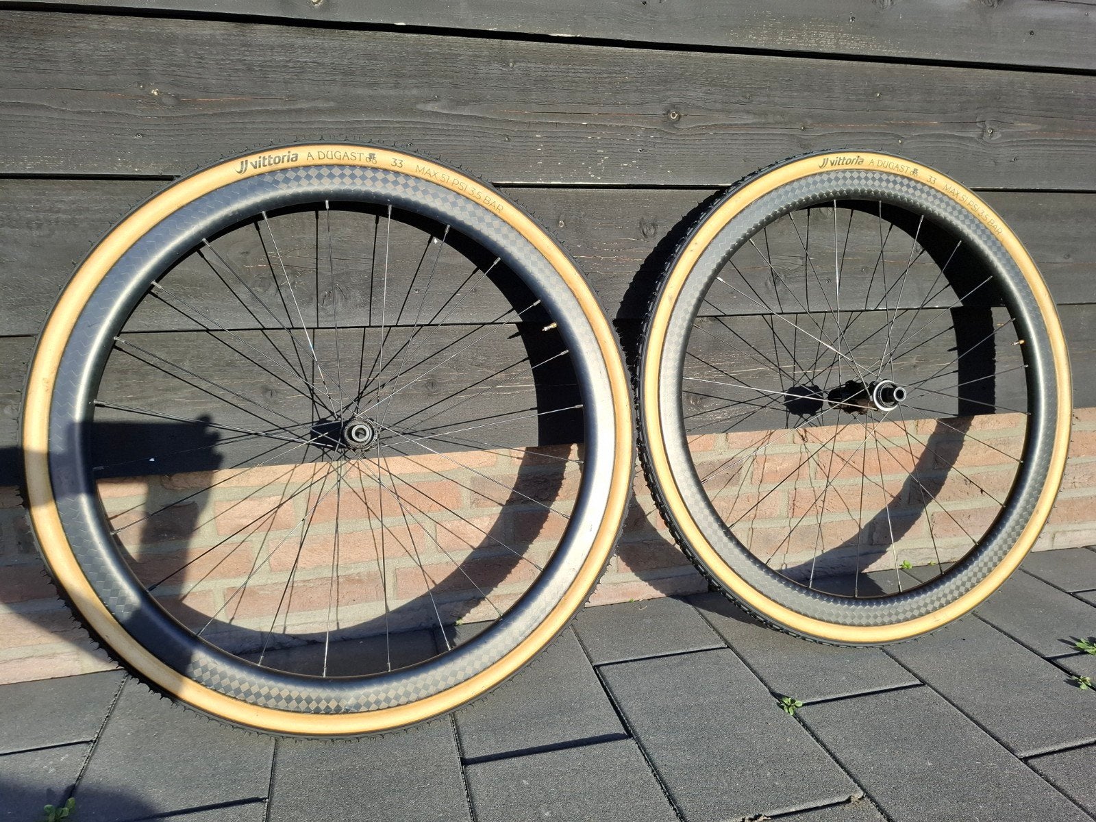 Carbon wielset met Dugast tubes, Ophalen, Gebruikt, Carbon