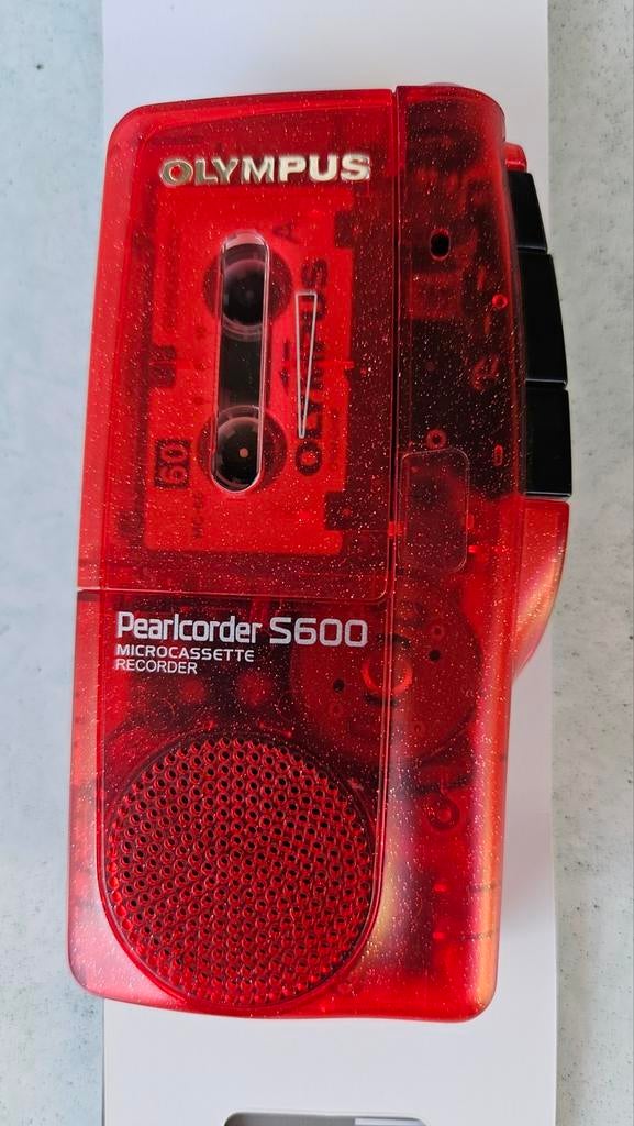 OLYMPUS Pearlcorder S600 microcassetterecorder zie beschrijv, Ophalen of Verzenden