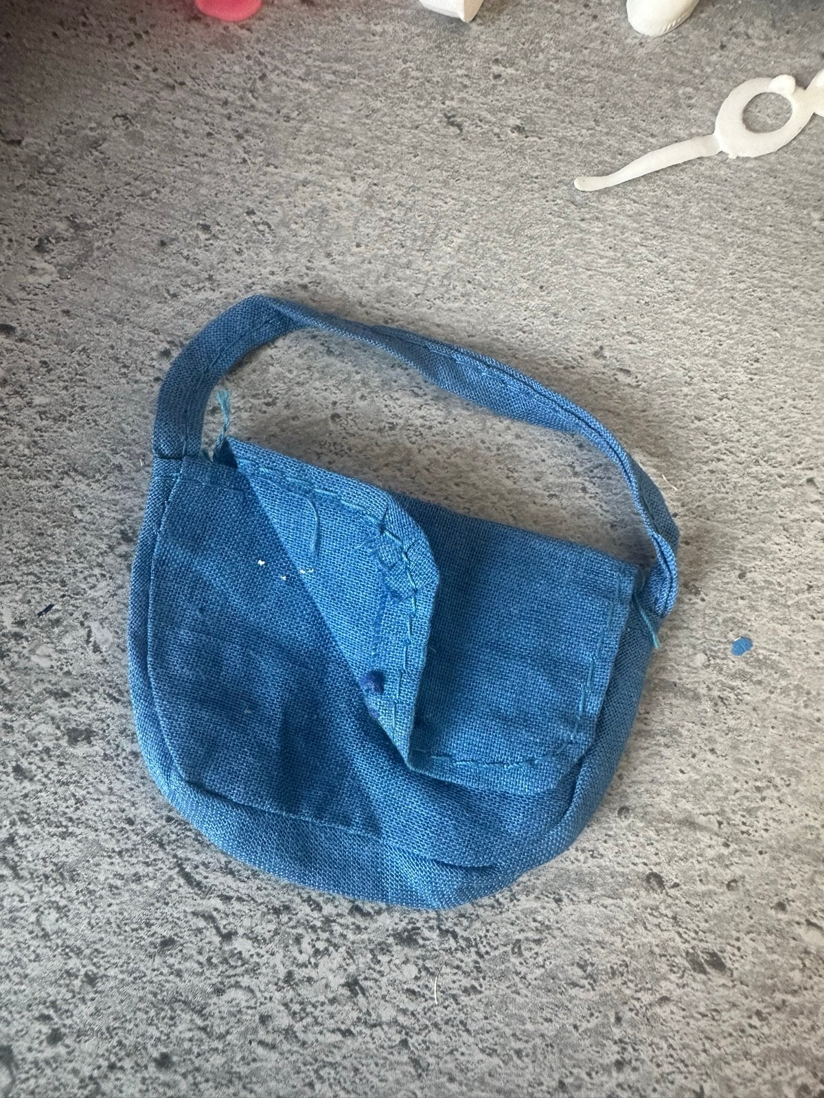 Blauwe Barbie tas - Accessoire voor Barbiepop, Ophalen of Verzenden, Gebruikt, Barbie