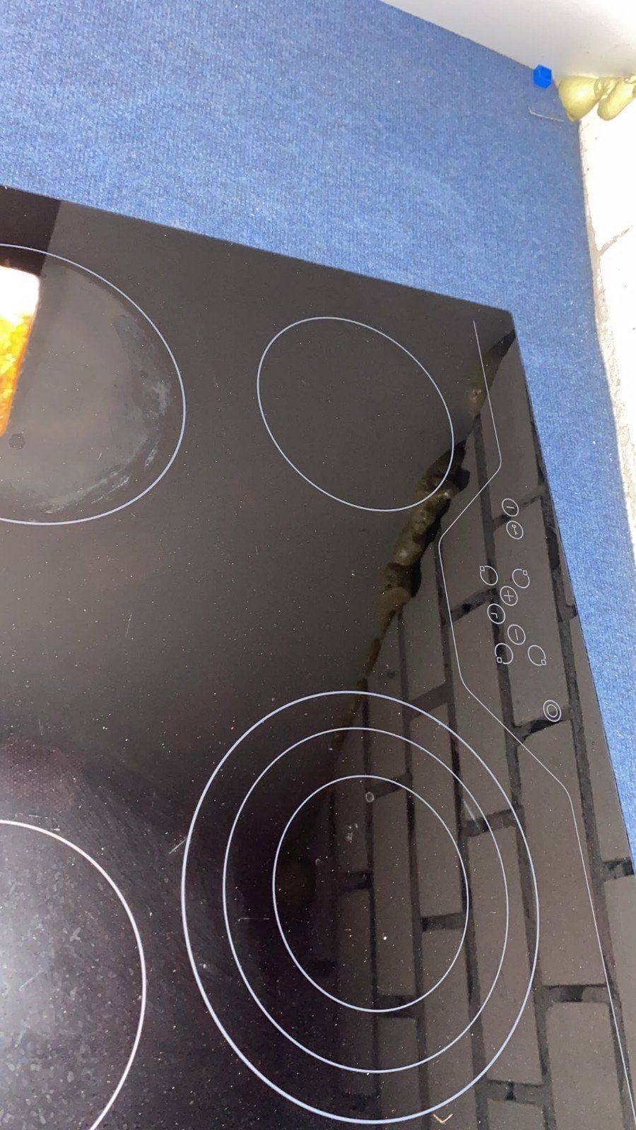 Inductiekookplaat - 4 kookzones -, Witgoed en Apparatuur, Ophalen, Gebruikt, Keramisch, 4 kookzones