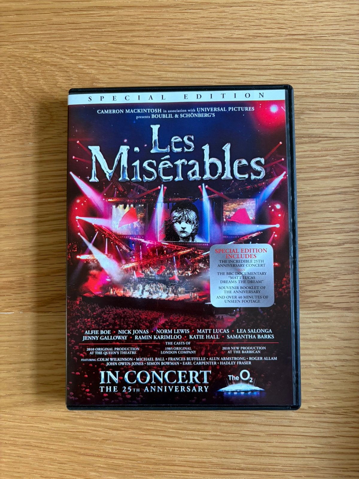Les Miserables 25th Anniversary Concert dvd musical, Alle leeftijden, Ophalen of Verzenden, Zo goed als nieuw