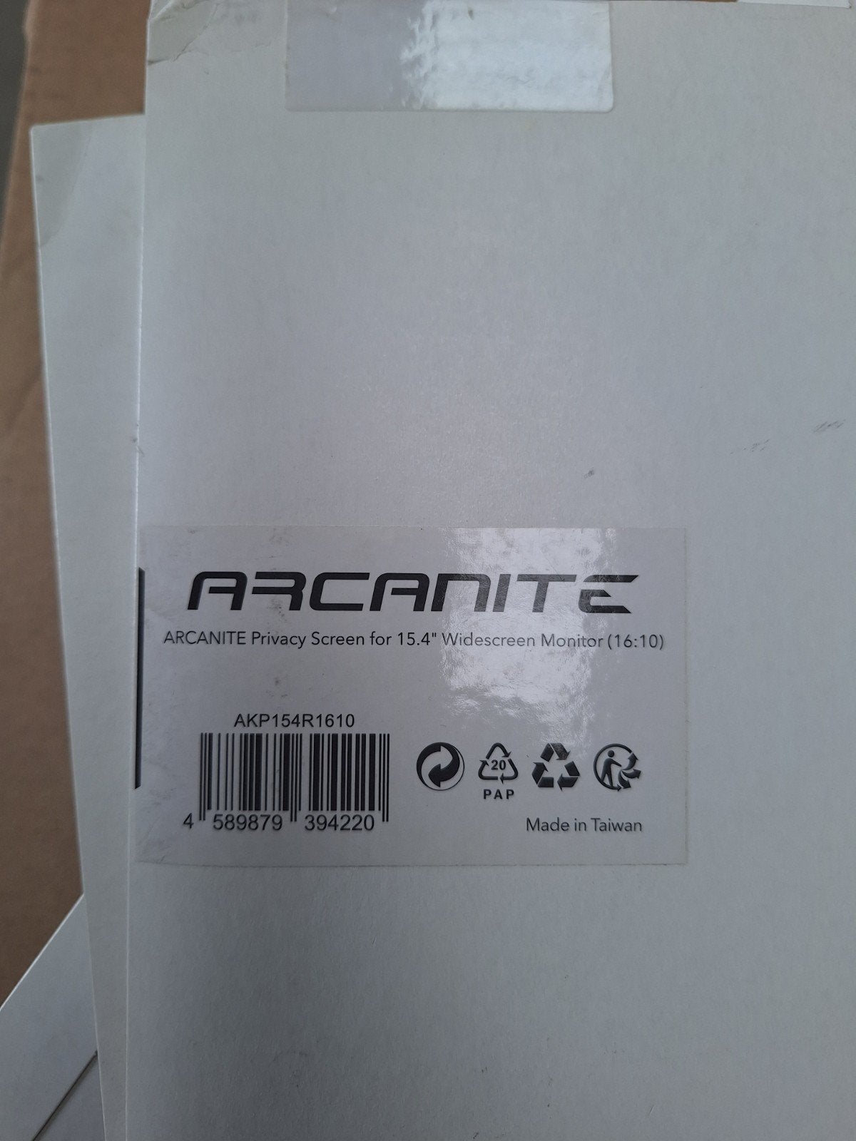 ARCANITE Privacy Screen voor 15.4" Widescreen Monitor(16:10), Computers en Software, Ophalen of Verzenden, Nieuw, ARCANITE