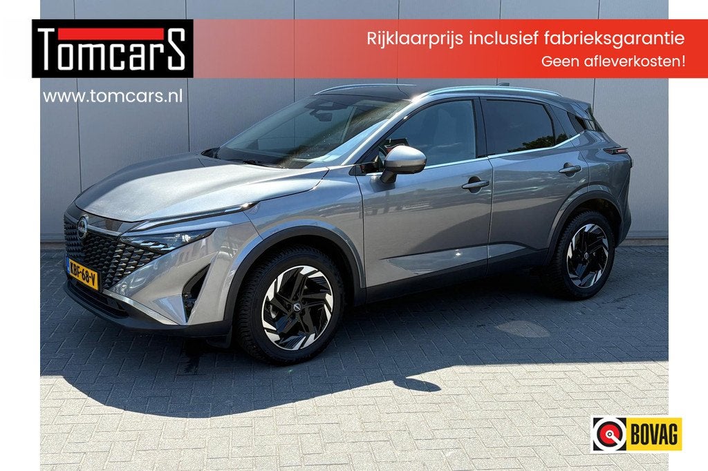 Nissan QASHQAI 1.3DIG-T MHEV 158PK Automaat N-Connecta Panor, Auto's, Nissan, 12 maanden, Euro 6, 4 cilinders, Leder en Stof