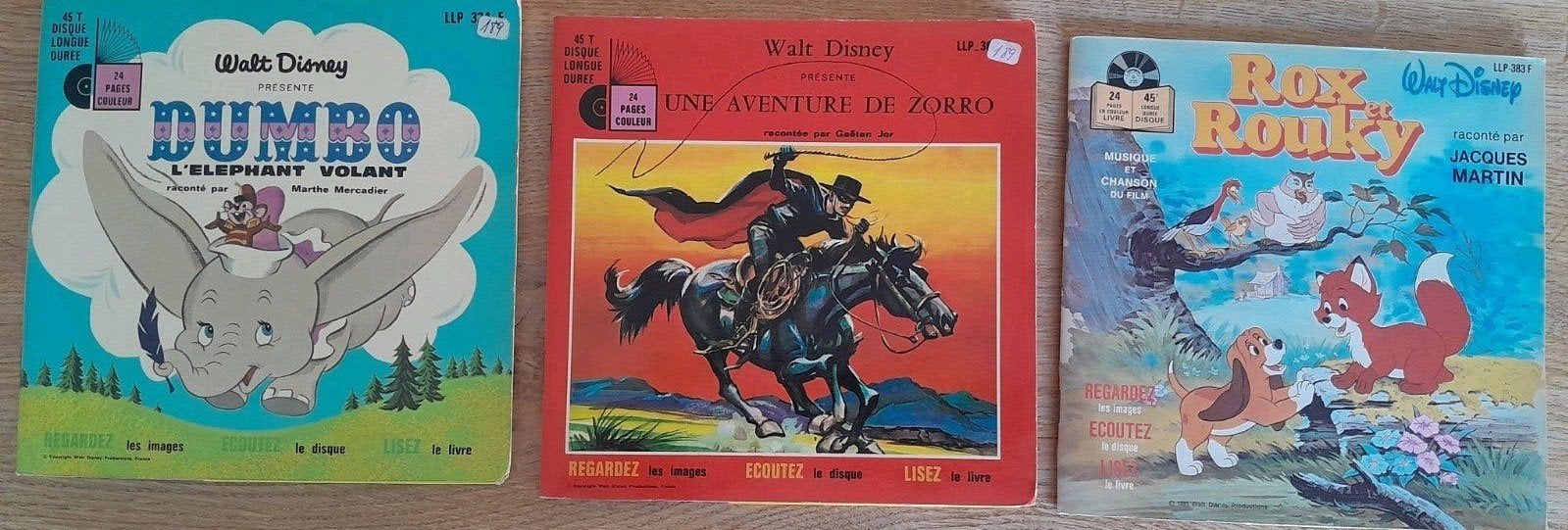Walt Disney -Dombo,  Rox et Rouky en Zorro, Boeken, Verzenden, Walt Disney, Kind