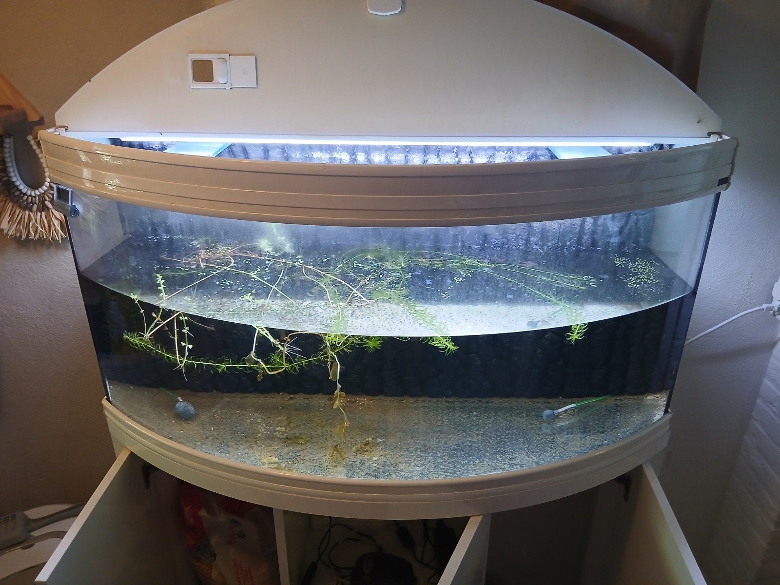 aquarium + onderkast, Dieren en Toebehoren, Vissen | Aquaria en Toebehoren, Ophalen, Gebruikt, Leeg aquarium