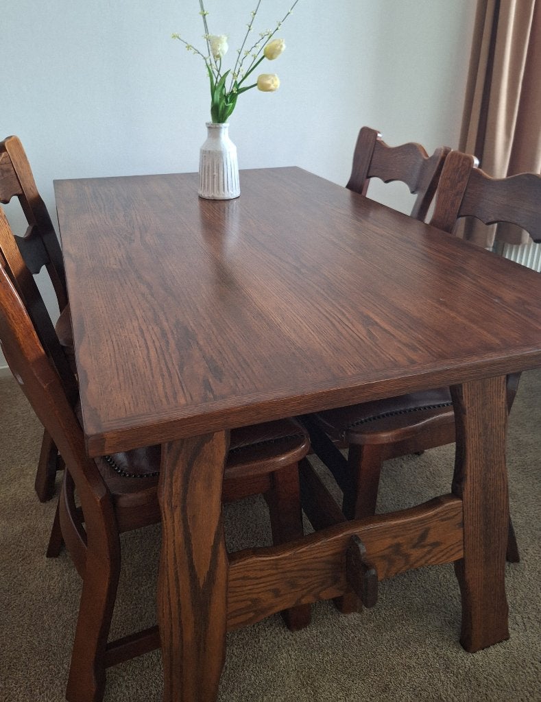Eetkamerset 4 personen / Gratis afhalen, Ophalen, Gebruikt, 4 tot 6 stoelen