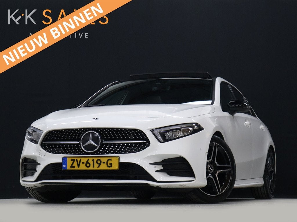 Mercedes-Benz A-Klasse 200 Advantage AMG [SCHUIFDAK, CAMERA,, Automatische klimaatregeling, Gebruikt, 4 cilinders, Wit