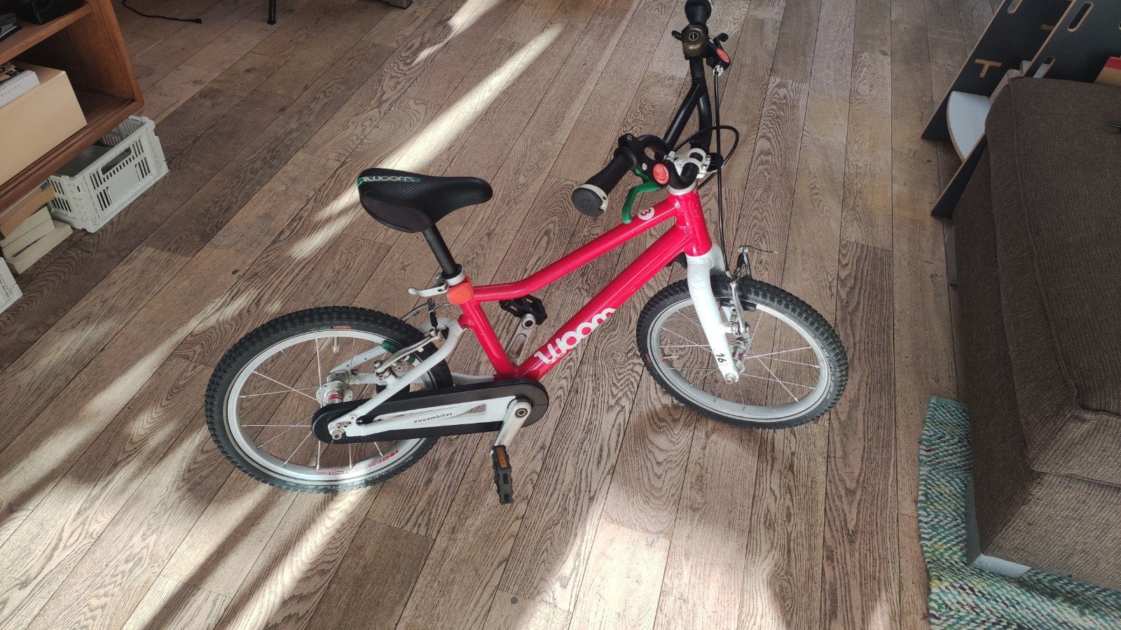 Woom 3 kinderfiets 16 inch - Lichtgewicht, Ophalen, Velgrem, Woom, 16 tot 20 inch