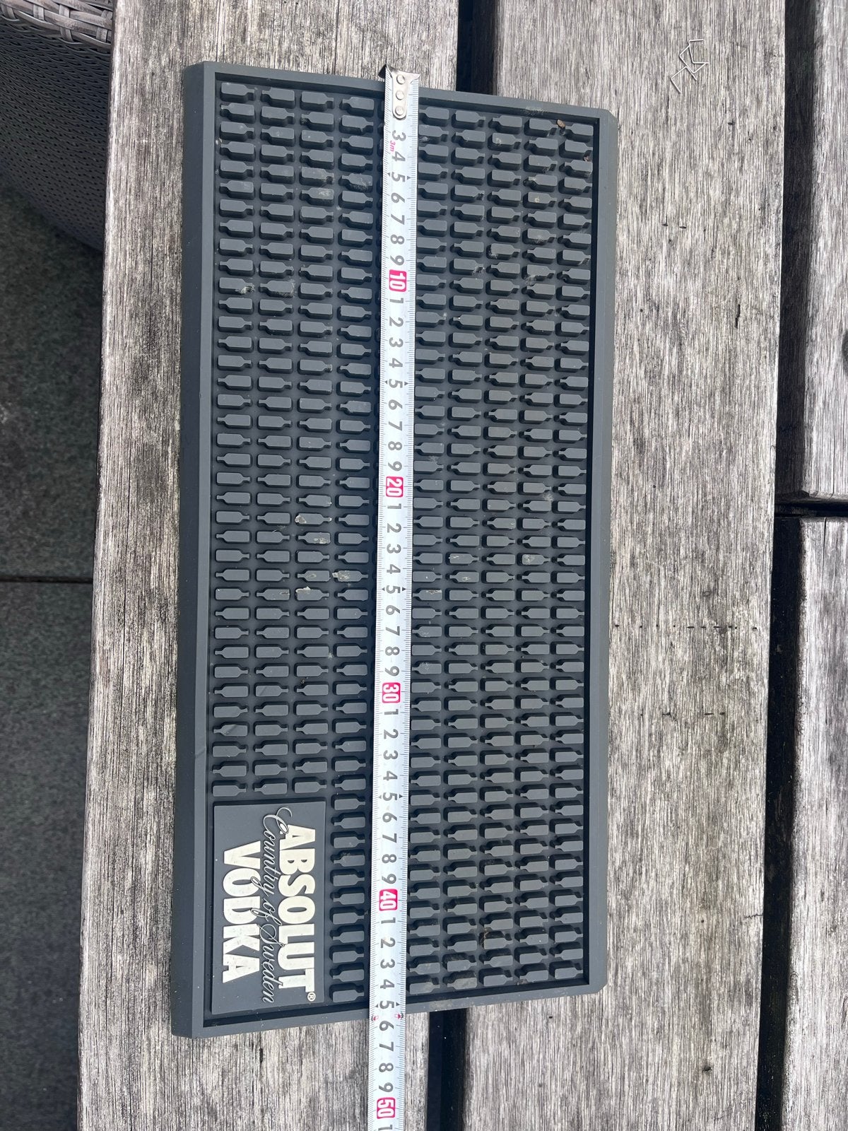 Absolut Vodka Bar Mat / Lekbak - Grijs Rubber, Ophalen of Verzenden, Nieuw, Gebruiksvoorwerp