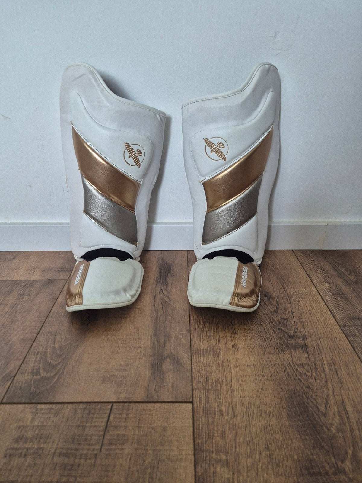 Hayabusa scheenbeschermers maat S - zo goed als nieuw, Sport en Fitness, Vechtsporten en Zelfverdediging, Maat S, Ophalen of Verzenden
