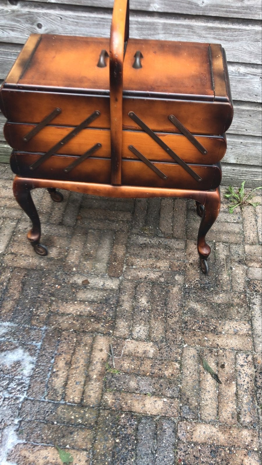 Vintage Naaidoos op Poten - Handig en Decoratief, Ophalen, Gebruikt, Overige typen