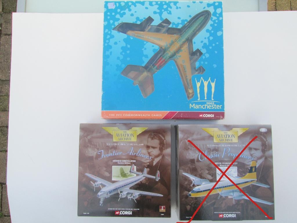 Corgi Boeing 707-336 Manchest. 2002 -Lockheed Constellation, Ophalen of Verzenden, Nieuw, Schaalmodel