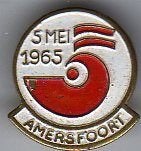 Speldje AMERSFOORT 5 MEI 1965 (A9), Ophalen of Verzenden, Gebruikt, Overige onderwerpen