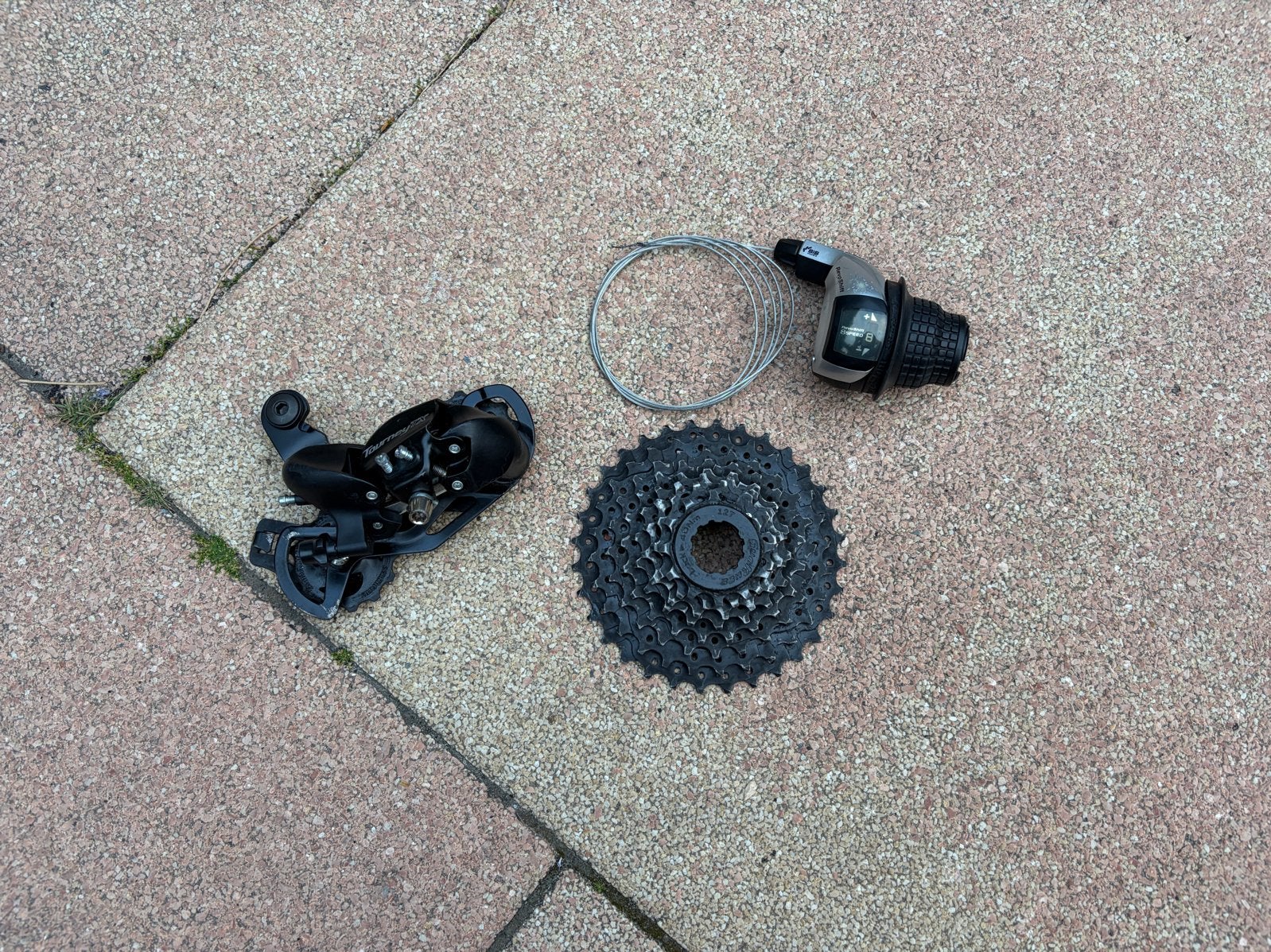 Shimano 8-speed groepset, Gebruikt, Ophalen of Verzenden, Derailleur of Ketting, Staal