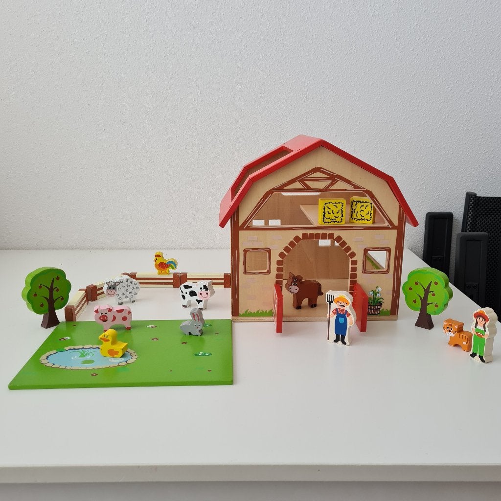 Boerderij hout met dieren, Ophalen of Verzenden, Zo goed als nieuw, Ontdekken