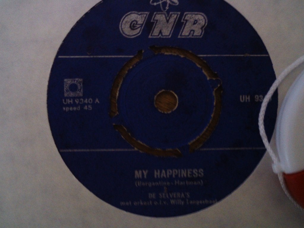 de selvera's -- my happiness 11jul, Cd's en Dvd's, Vinyl Singles, 7 inch, Ophalen of Verzenden, Zo goed als nieuw, Beschermende buitenhoes
