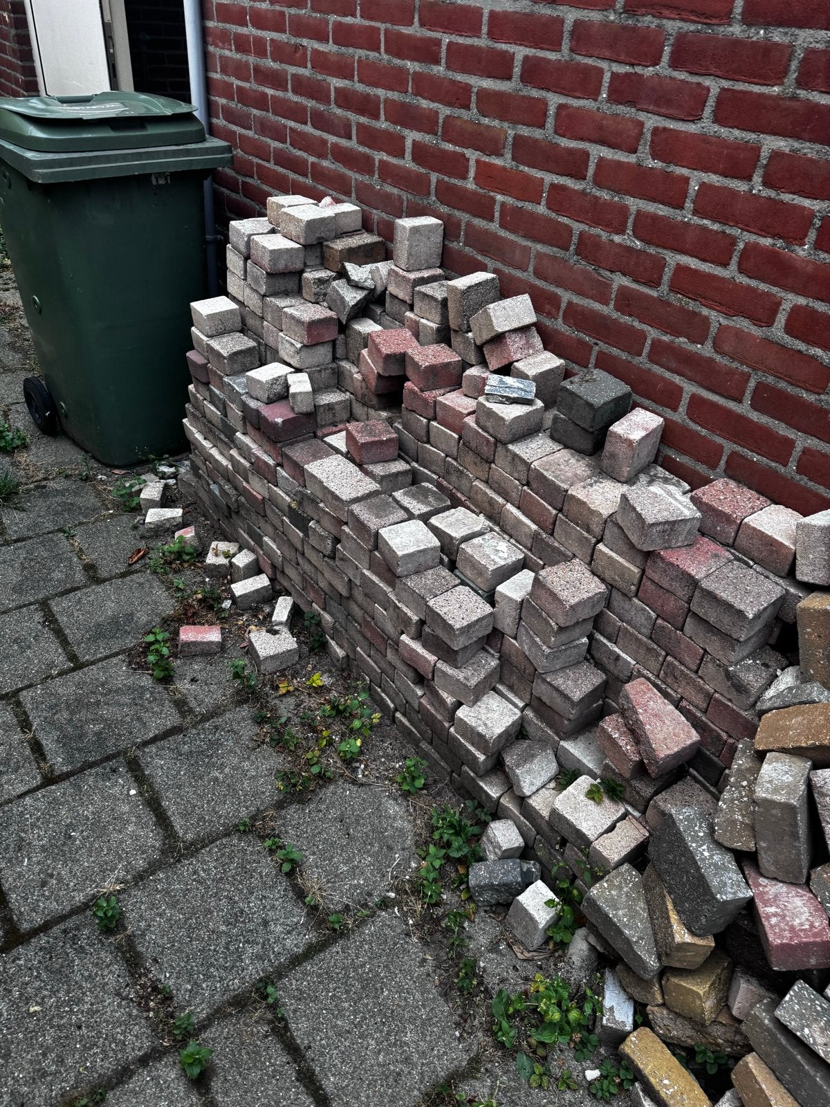 Gebruikte terrastegels, Tuin en Terras, Ophalen, Gebruikt, Beton, Terrastegels