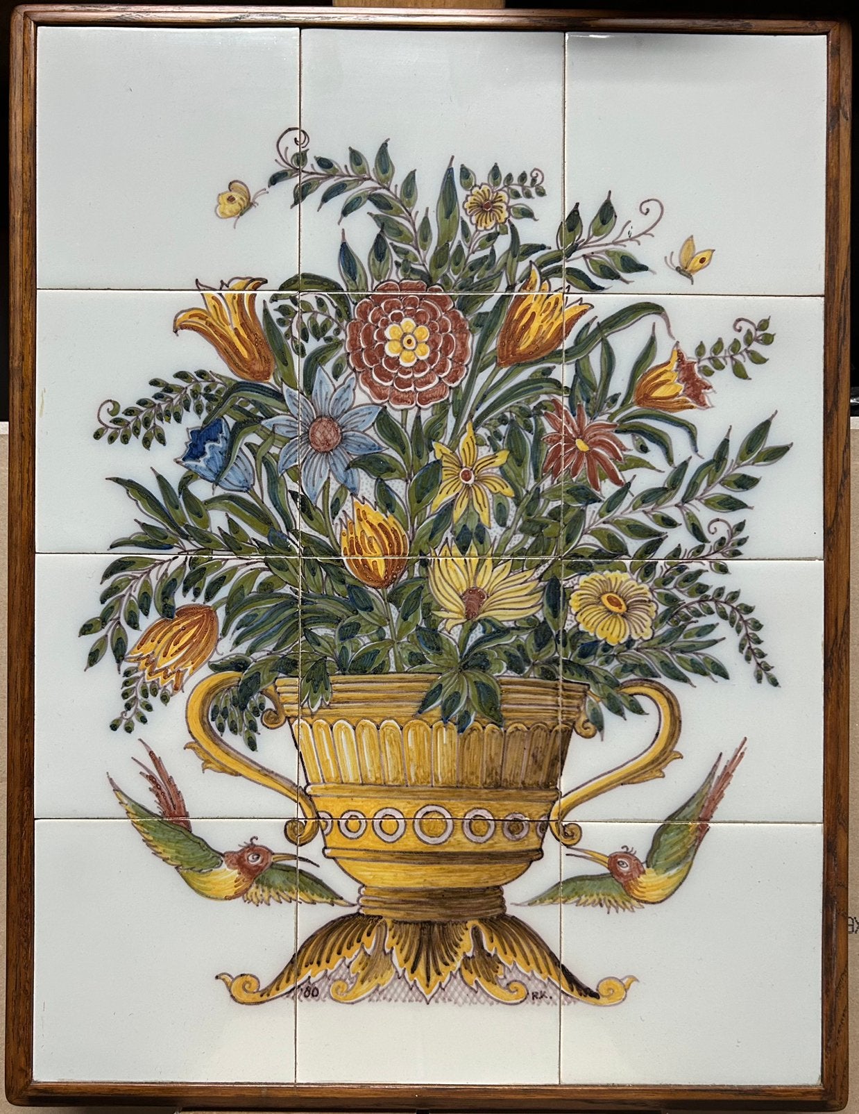Prachtig Tableaux, bloem in vaas, Ophalen of Verzenden