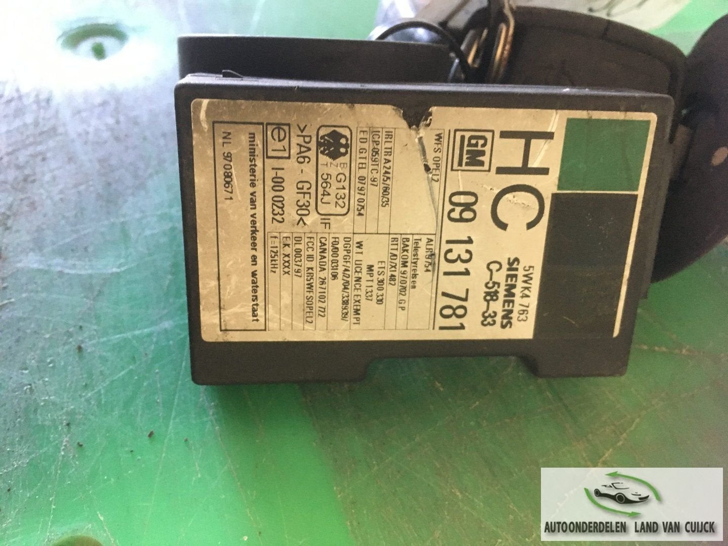 Opel Astra G 2003 contactslot met sleutel, Gebruikt, -, -, Ophalen of Verzenden