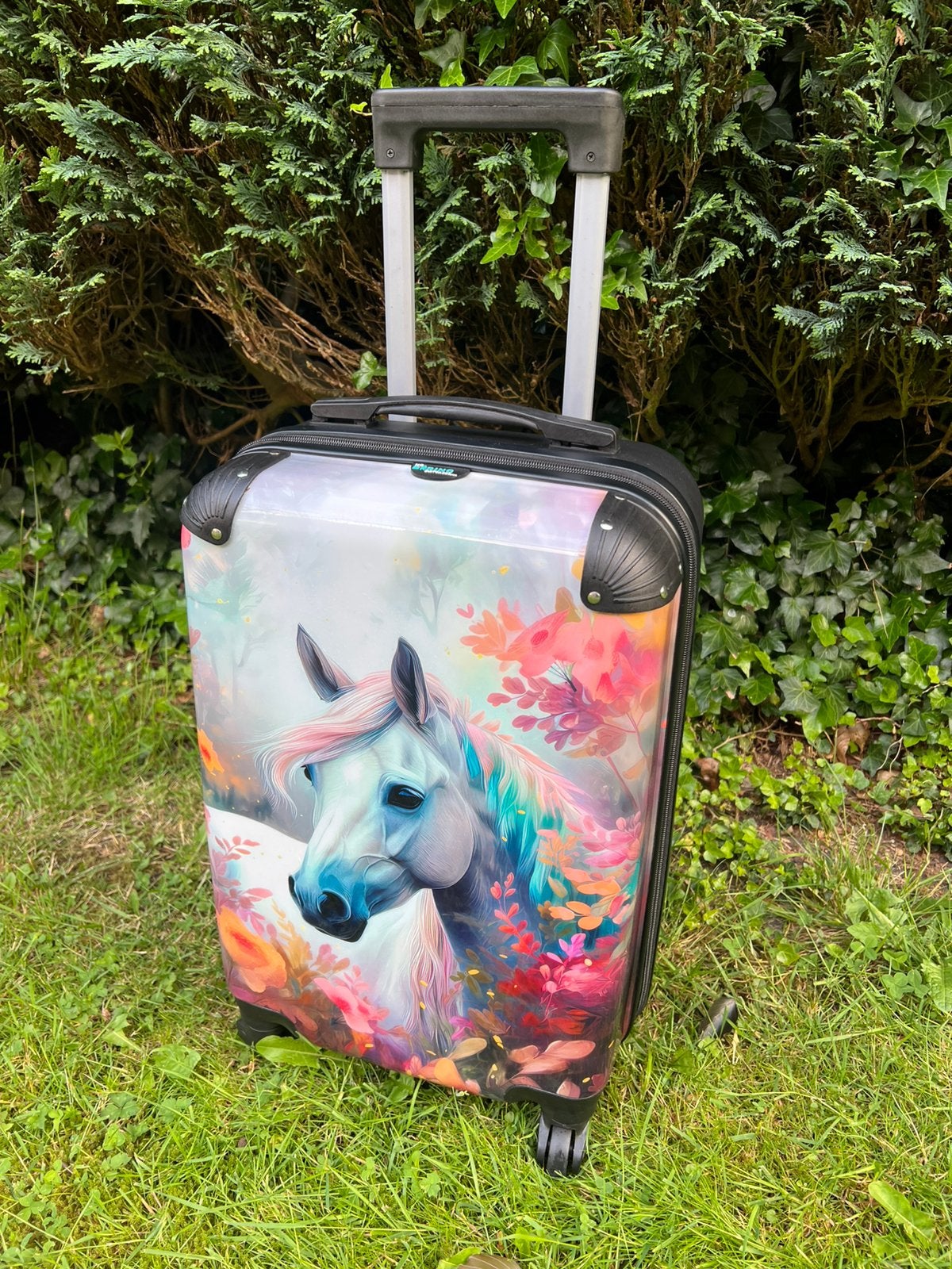Koffer handbagage / paard whow!, Ophalen, 50 tot 60 cm, Hard kunststof, Nieuw