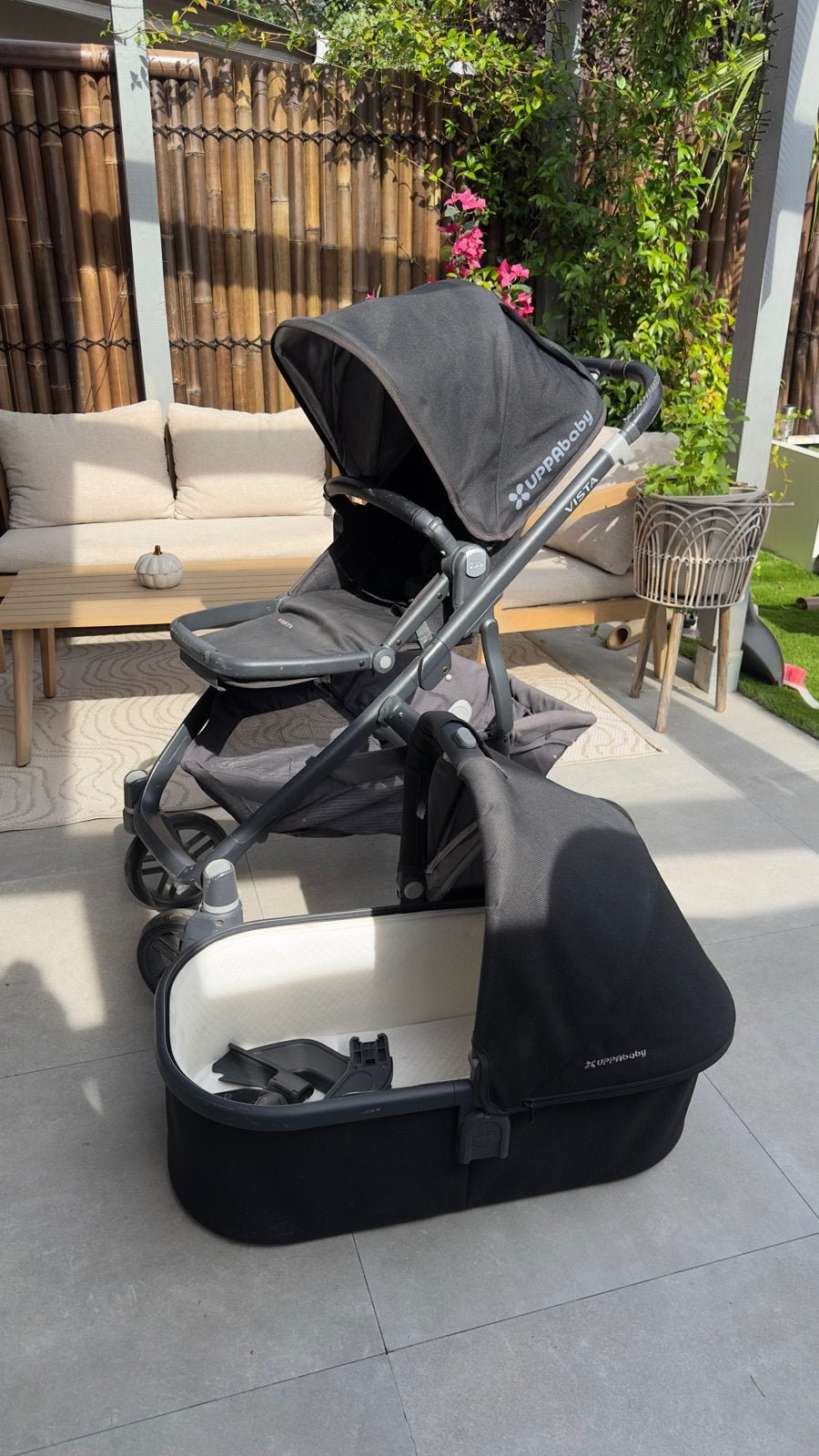 UPPAbaby Vista V2 kinderwagen met reiswieg en duozit, Gebruikt, Duowagen, Combiwagen, Ophalen