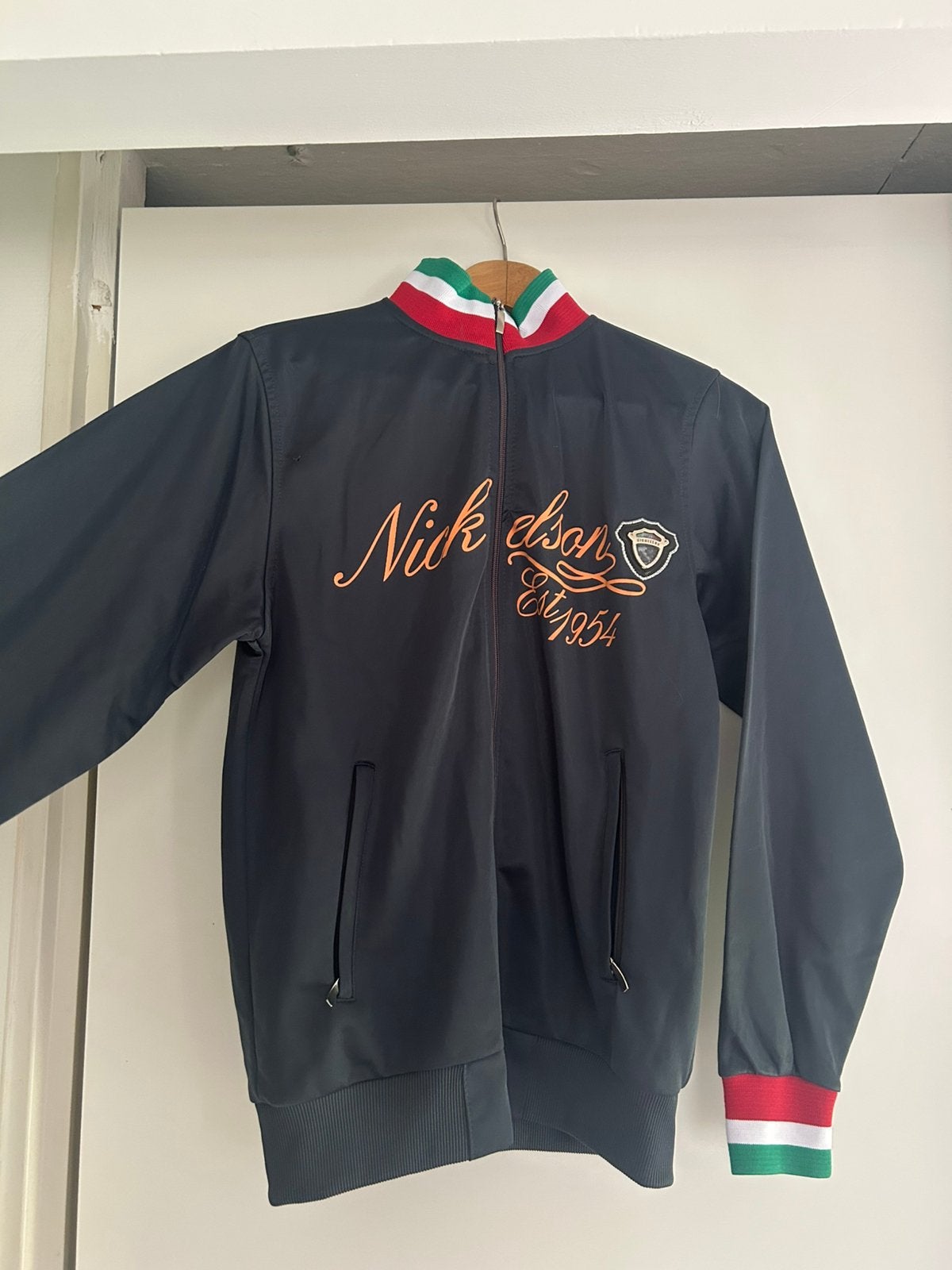 Nickelson jas donkerblauw maat S, Verzenden, Zo goed als nieuw, Maat 36 (S), Blauw