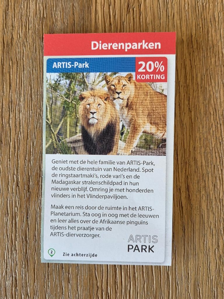 Kortingsbonnen dierentuinen, Drie personen of meer, Kortingsbon, Overige typen