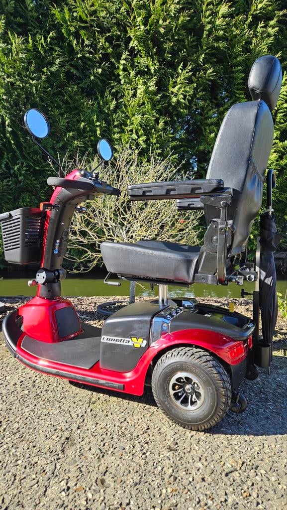 Pride Lunetta scootmobiel met nieuwe accu's, demontabel, Ophalen, Inklapbaar, Zo goed als nieuw, Elektrische rolstoel