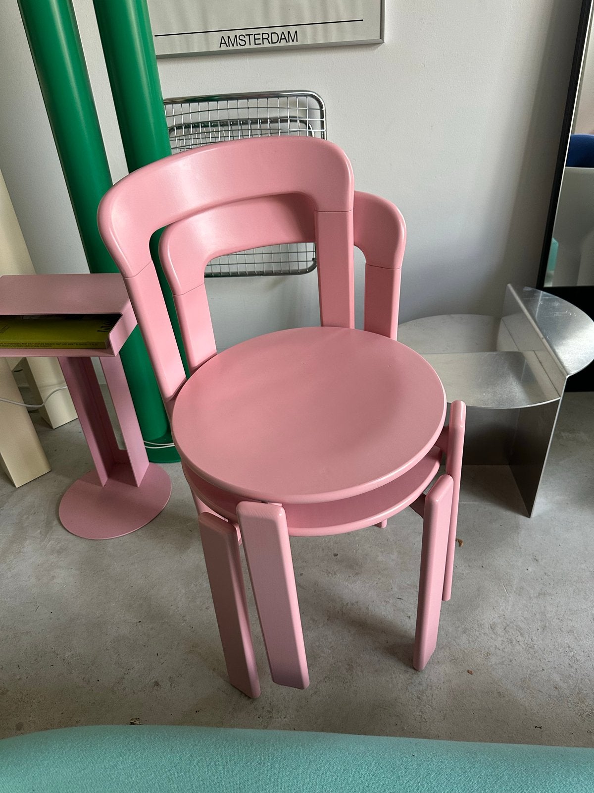 Bruno Rey Stoelen Roze RAL3015 - Jaren '70 Design, Ophalen