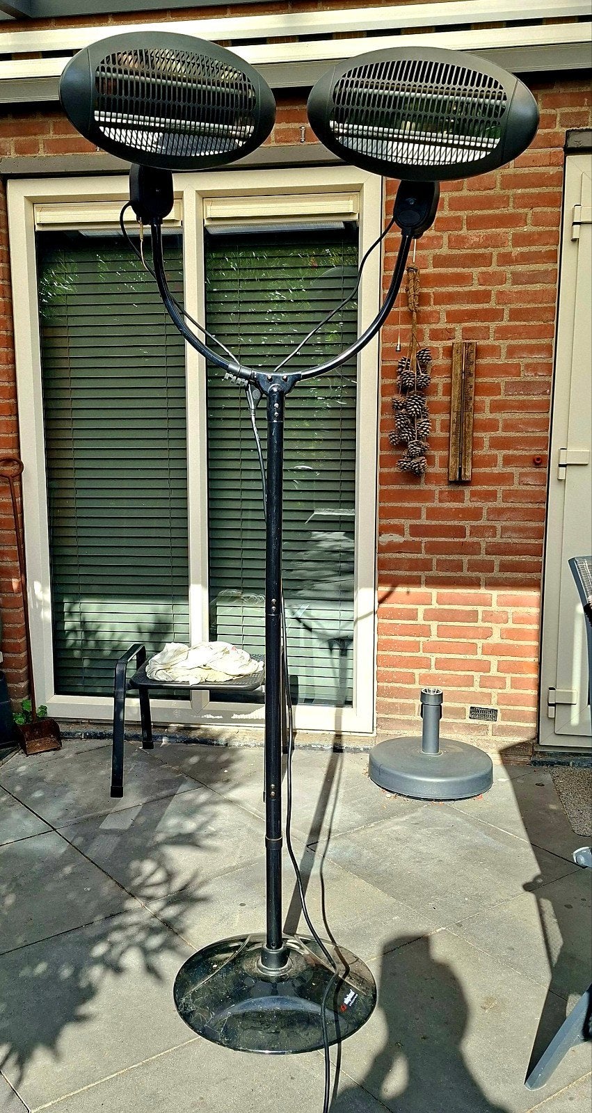 Dubbele Terrasbrander., Draaibaar, Gebruikt, Vloer, Ophalen