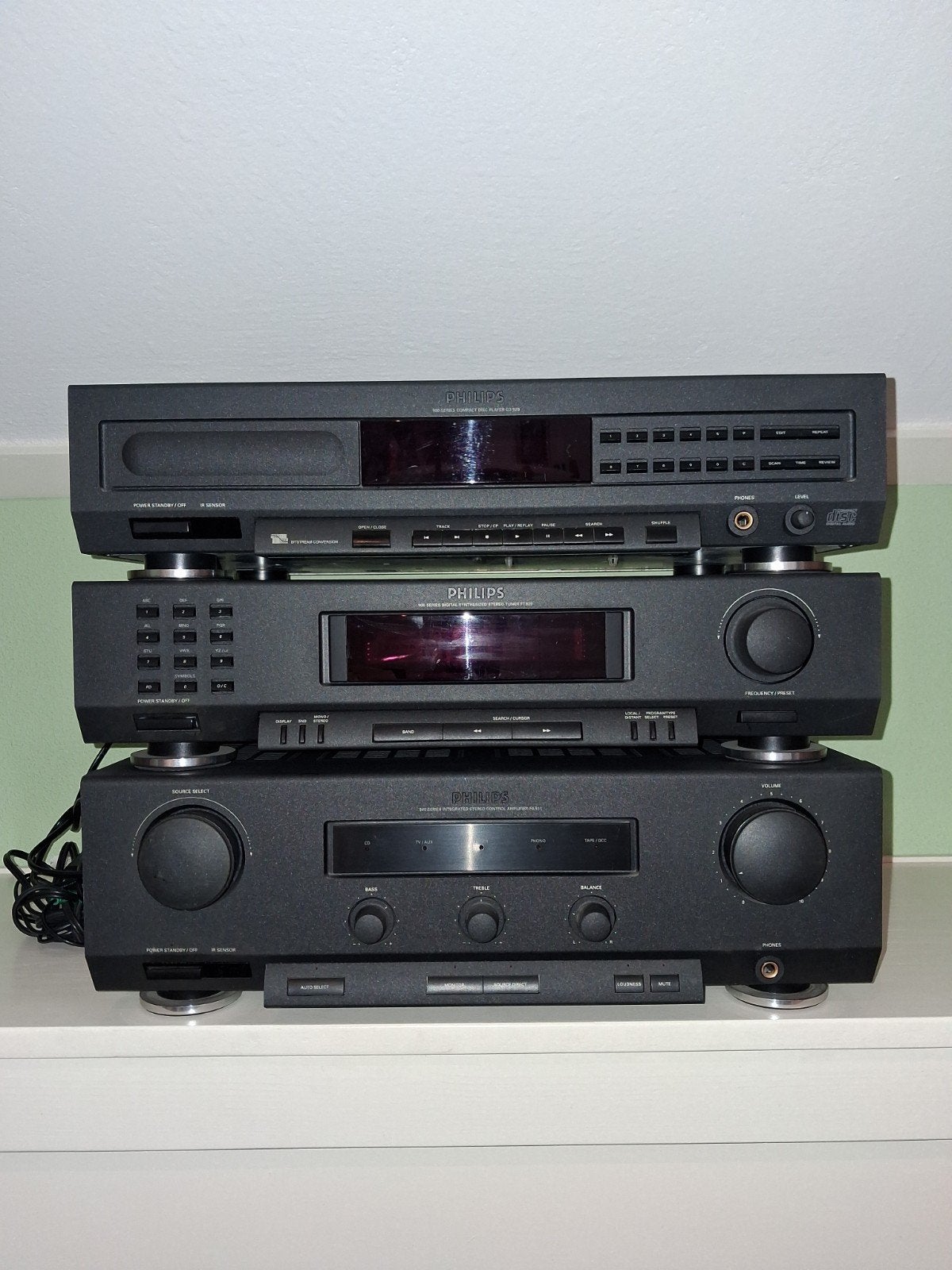 Philips CD-speler, versterker en tuner set, Ophalen of Verzenden, Gebruikt, Philips, Met radio