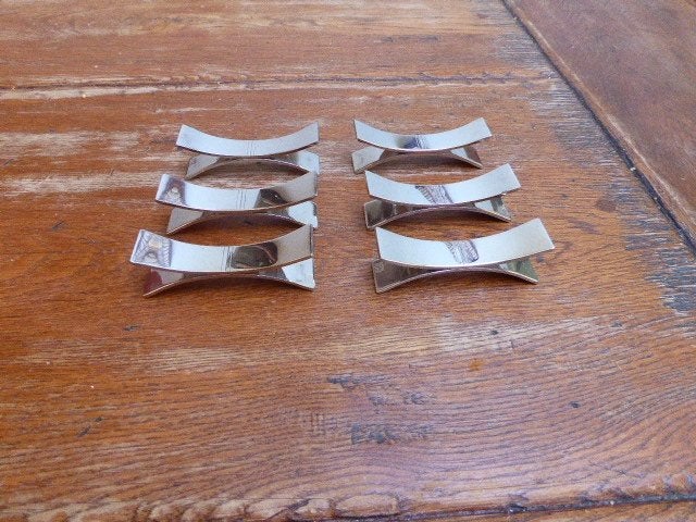 6 metalen messenleggers, letan remy