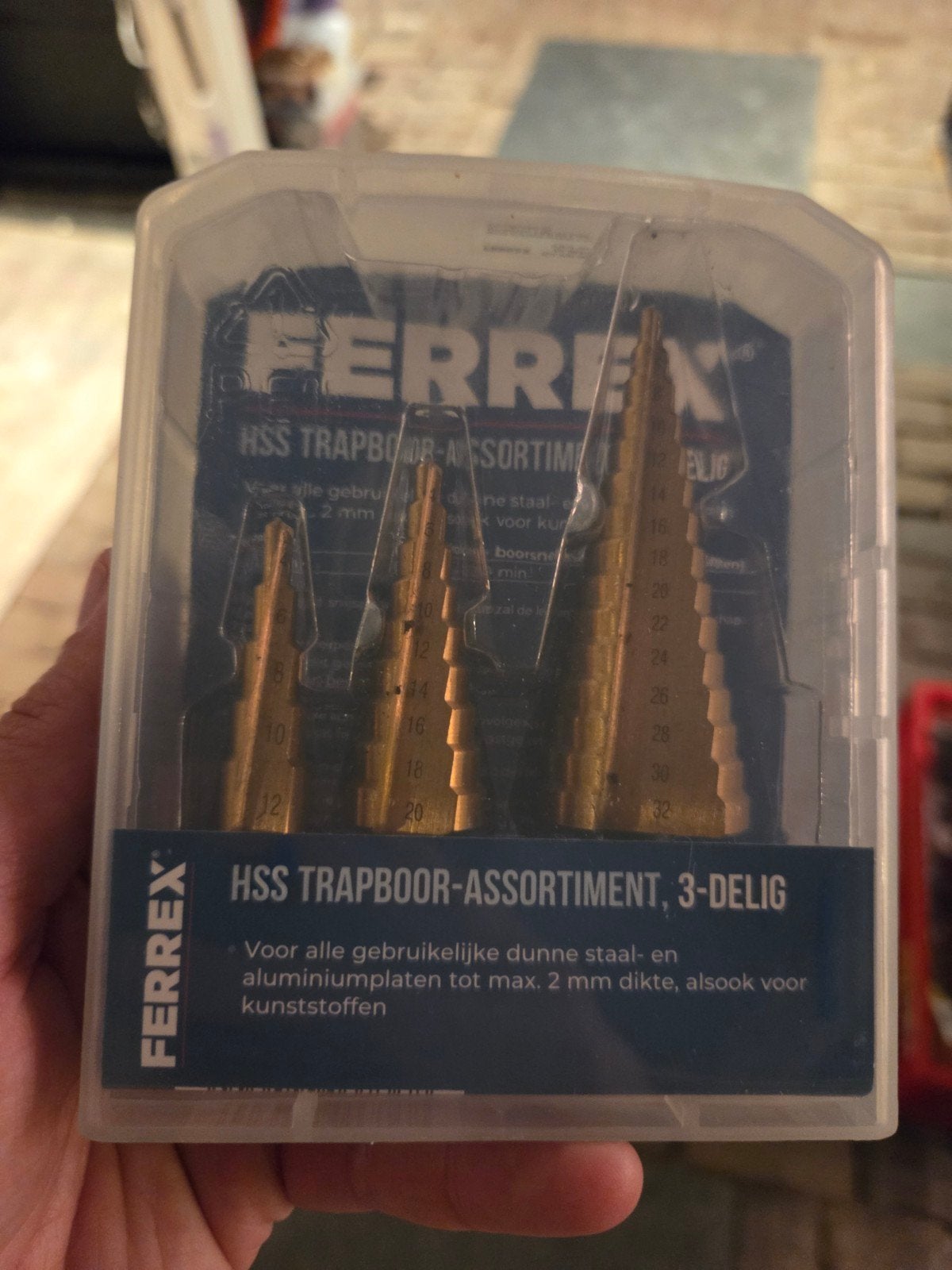 Ferrex HSS Trapboor-assortiment, 3-delig, Doe-het-zelf en Verbouw, Gereedschap | Boormachines, Ophalen of Verzenden, Nieuw, Overige typen