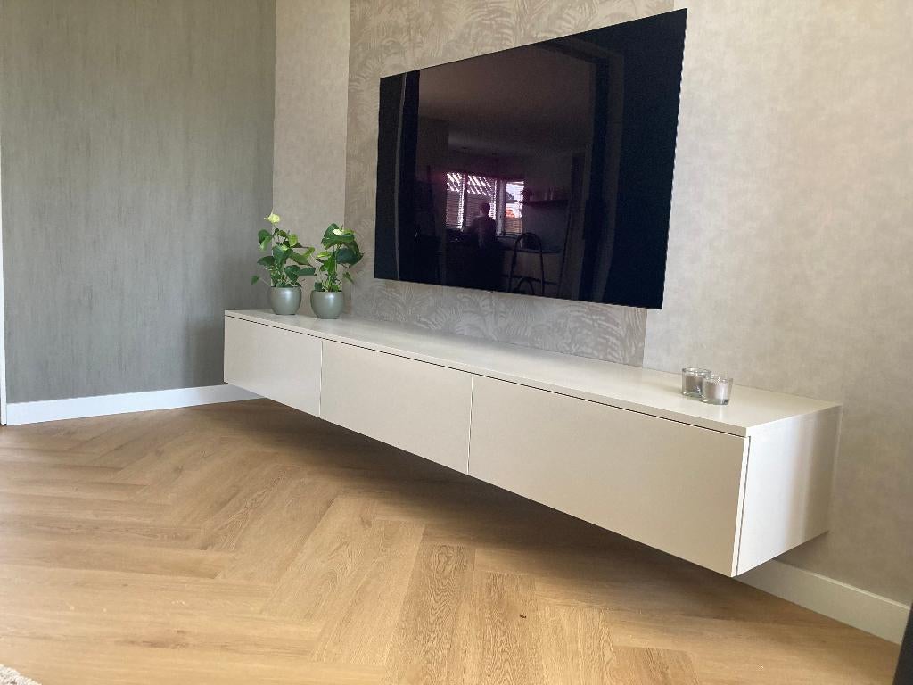 Zwevend Tv-meubel op uw gewenste maat en kleur, Huis en Inrichting, Kasten | Televisiemeubels, 150 tot 200 cm, Nieuw, Ophalen of Verzenden