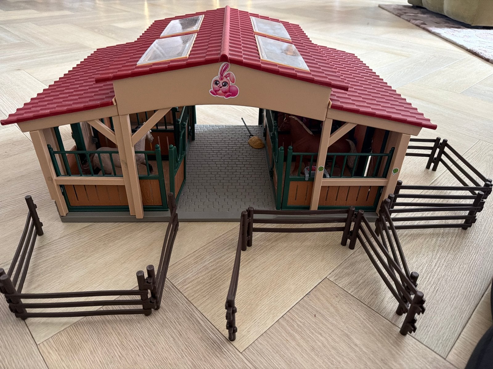 Schleich Paarden Manage met accessoires en paarden, Ophalen of Verzenden, Gebruikt, Jongen of Meisje